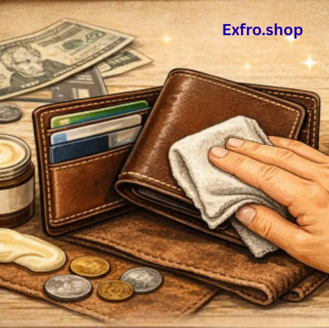Leather wallet cleaning at home